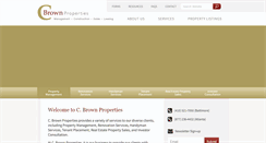 Desktop Screenshot of cbrownproperties.com